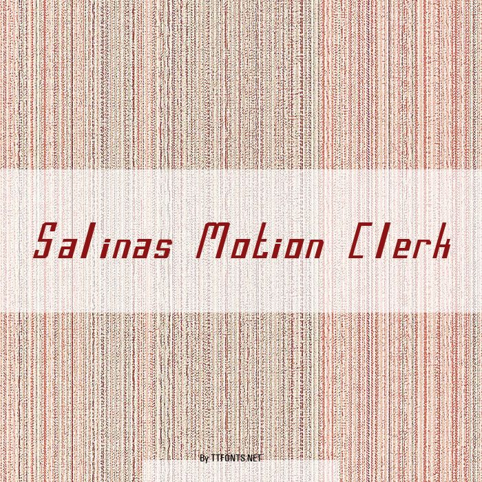 Salinas Motion Clerk example